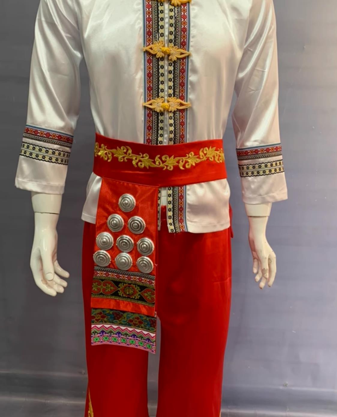 Chinese Folk Dance Costume Shanbei Yangko Performance Wear Male Yangge Dance Outfit