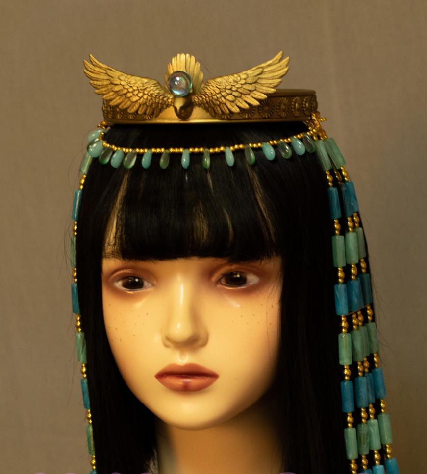 Egyptian Princess Crown Vintage Artifact Replica Cosplay Queen Headpiece