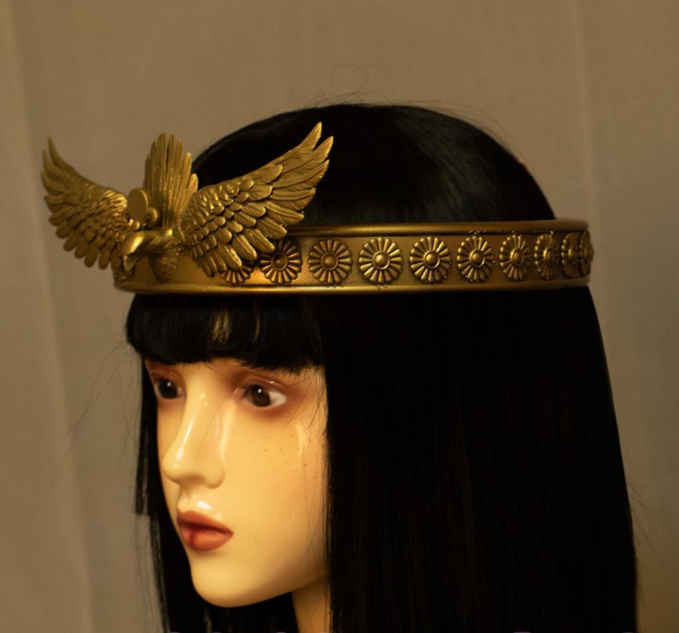 Handmade Egyptian Crown Vintage Artifact Replica Egyptian Style Cosplay Headpiece