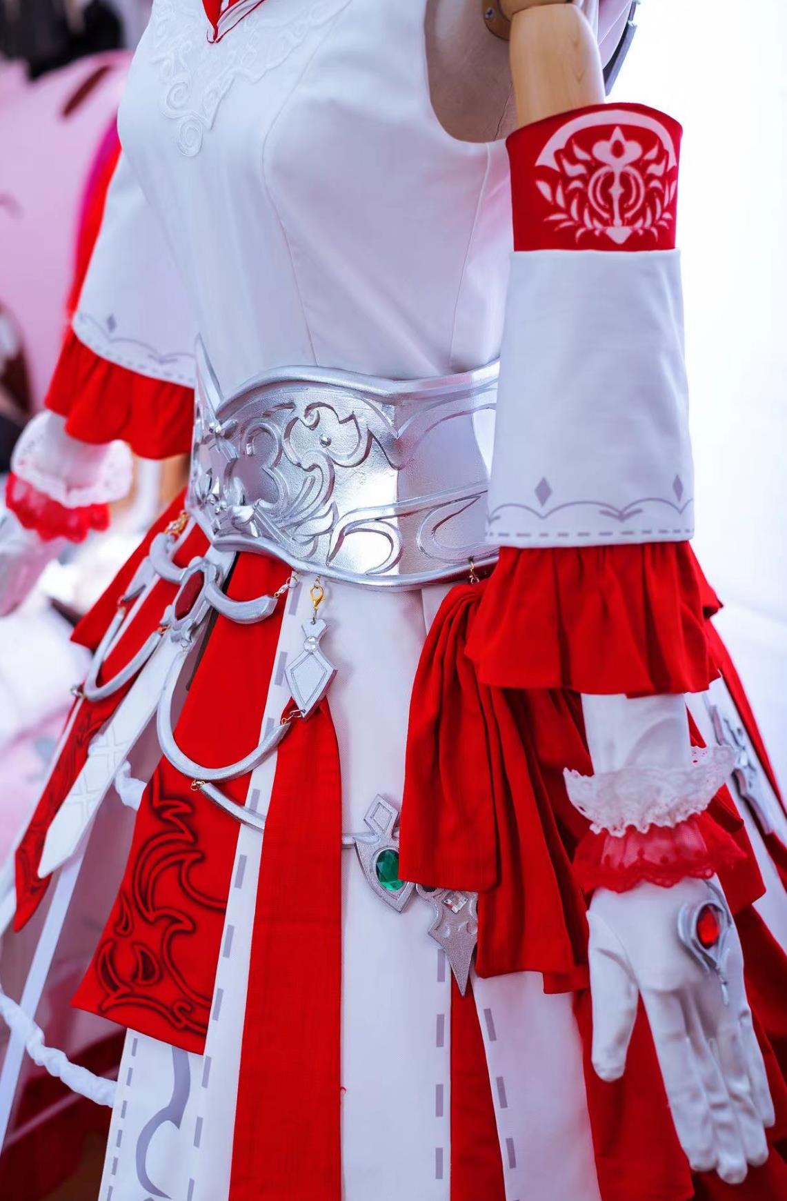 Final Fantasy XIV White Mage Dress Halloween Cosplay Manifestation Costume Set