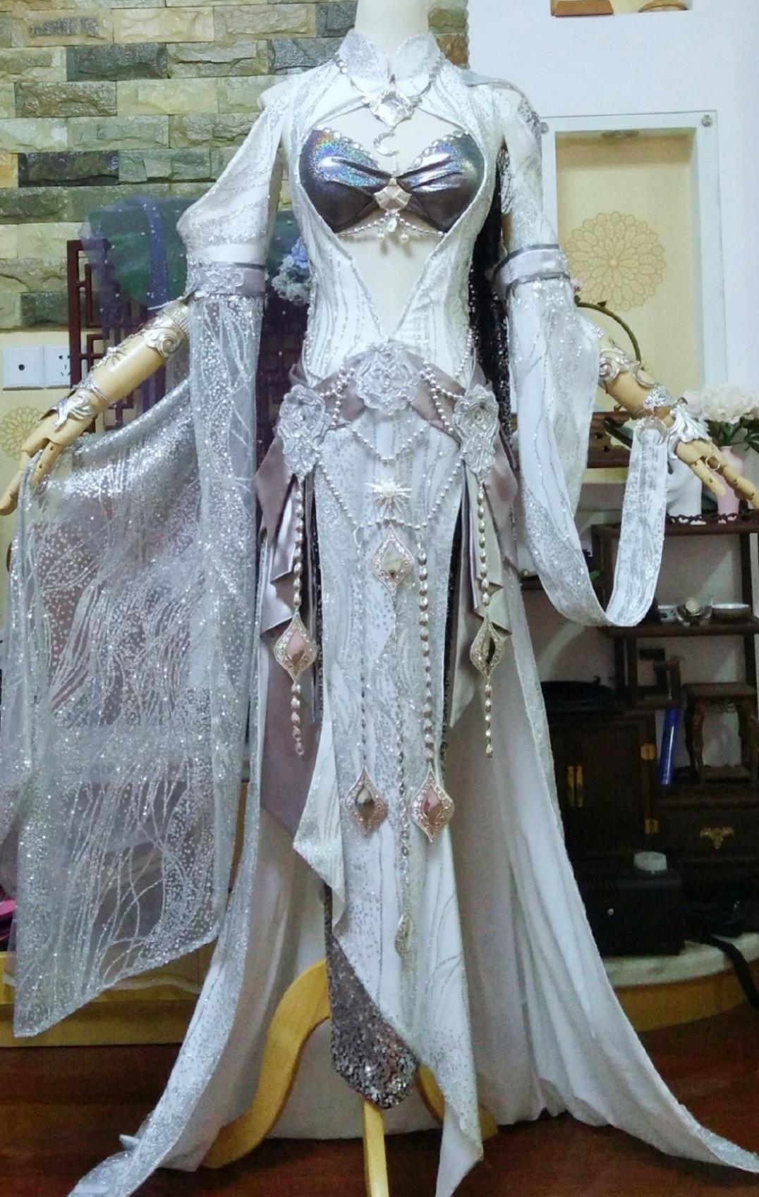 Jian Xia Qing Yuan 3 Mingjiao Princess Dress Cosplay Swordswoman Costume Miao Jie Clothing