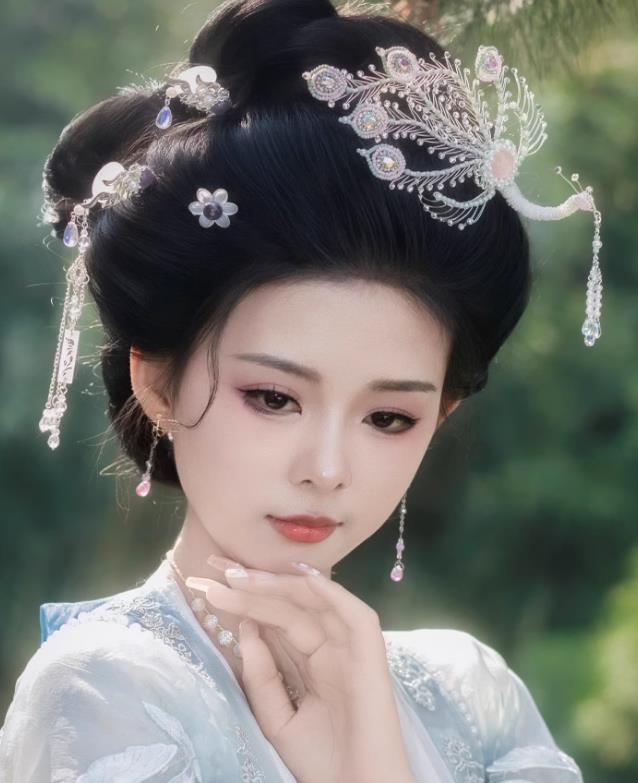 Handmade Pink Phoenix Hairpin Chinese Hanfu Hair Accessory Inclined Phoenix Ornament Hair Crown