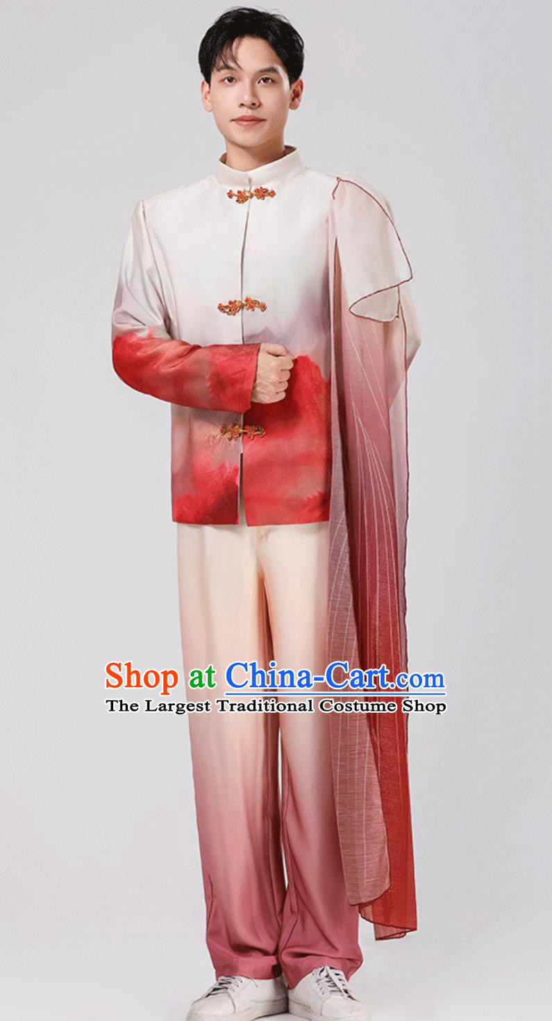 Chinese Dance Outfit Modern Dance Suit Traditional Tang Suit