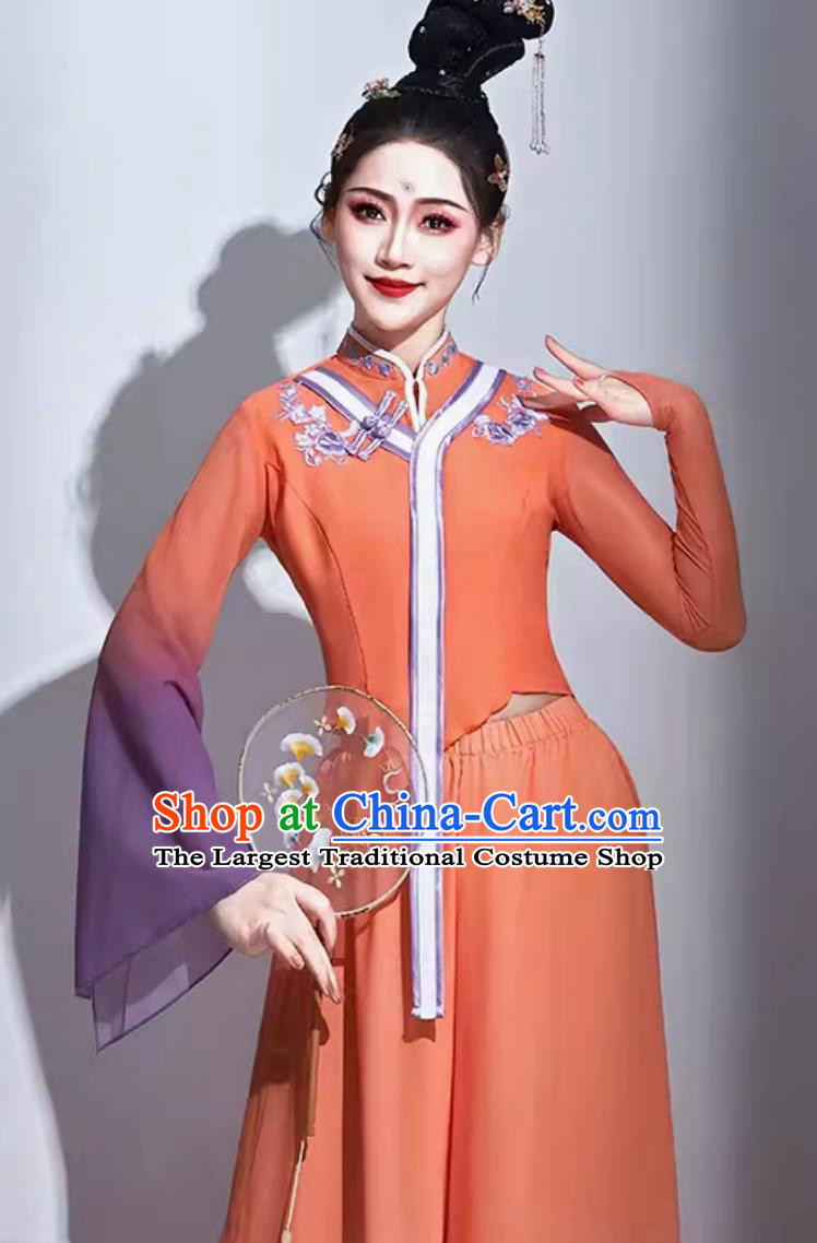 Jiaozhou Yangko Performance Outfit Women Group Dance Costume Chinese Style Classical Dance Clothing