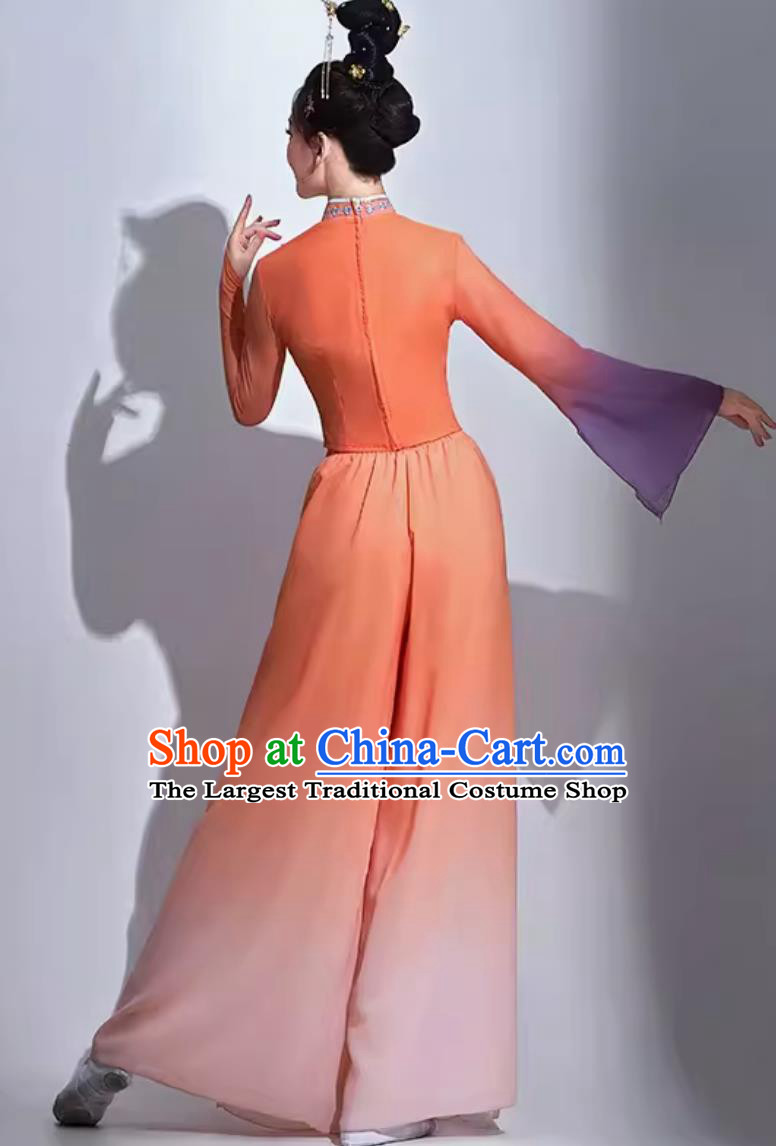 Jiaozhou Yangko Performance Outfit Women Group Dance Costume Chinese Style Classical Dance Clothing