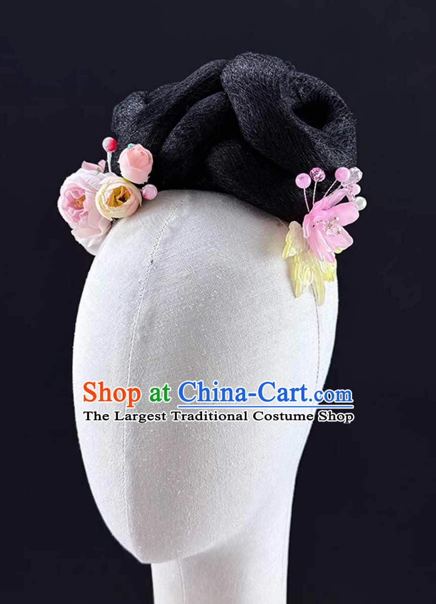 Chinese Classical Dance Ji Li Ying Fang Hua Headdress Hu Jinyi Solo Stage Performance Wig Headdress