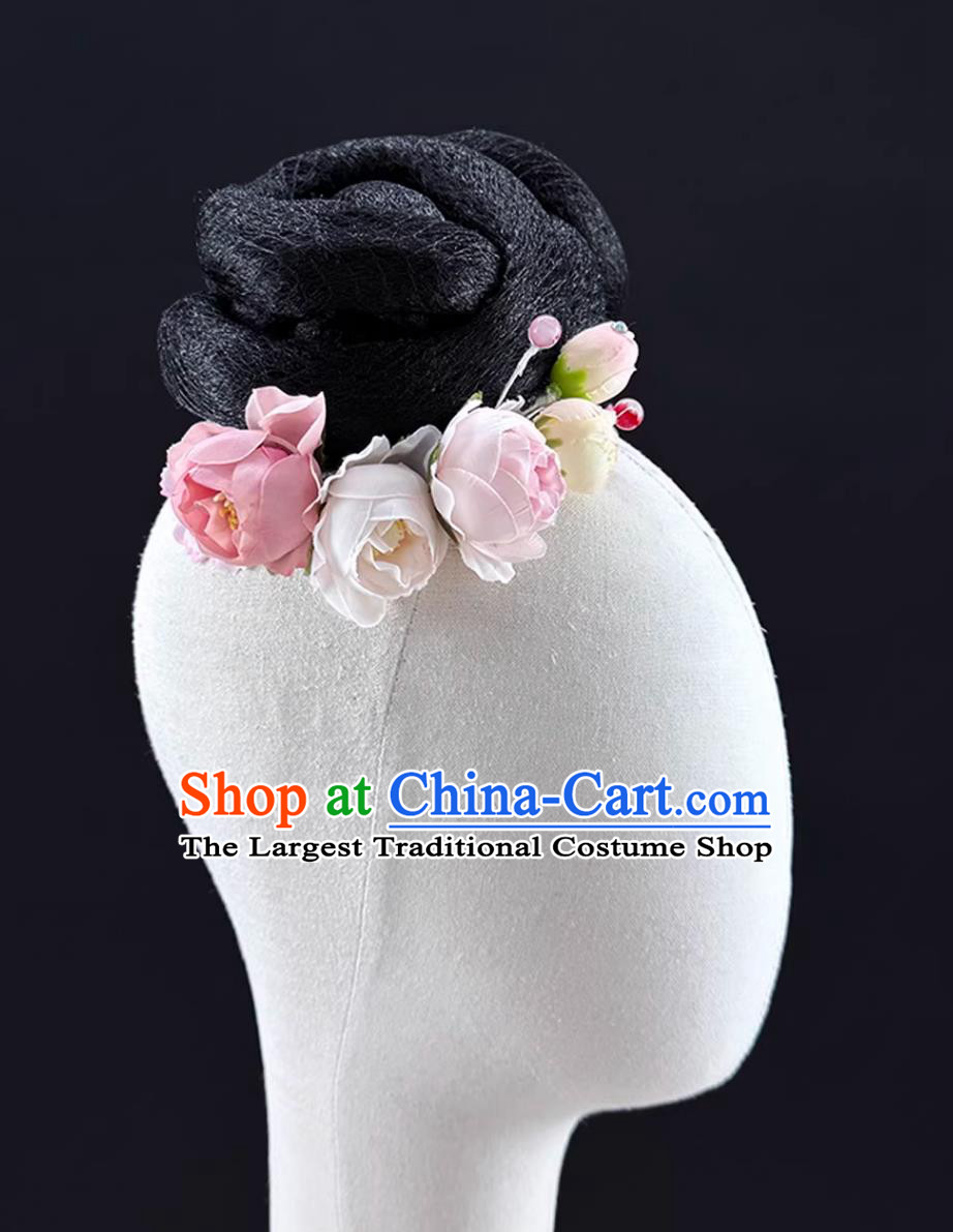 Chinese Classical Dance Ji Li Ying Fang Hua Headdress Hu Jinyi Solo Stage Performance Wig Headdress