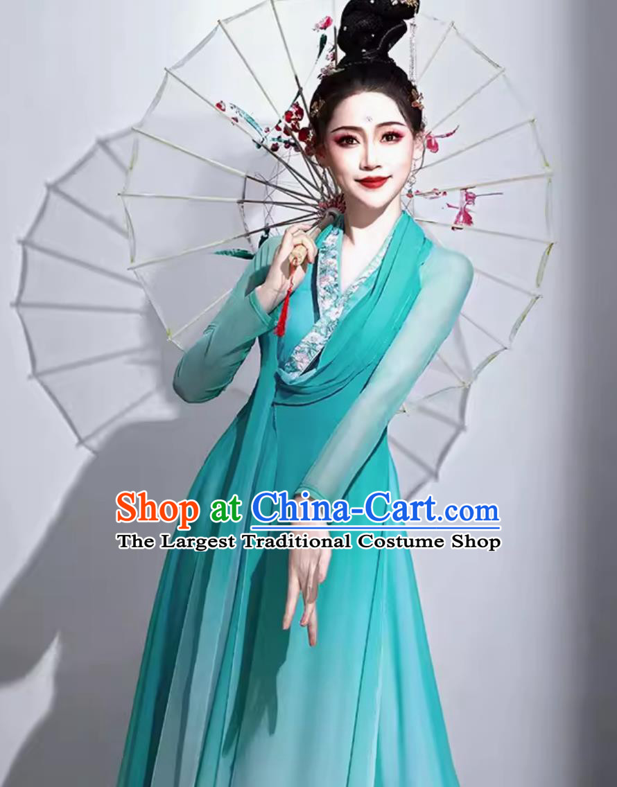 Hua Xiao Yi Wish We Last Forever Classical Dance Costume Women Elegant Chinese Style Han Tang Dance Dress
