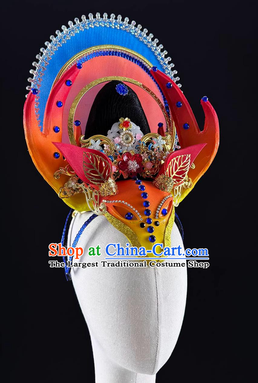 Classical Dunhuang Feitian Dance Divine Deer Headdress Children Stage Performance Headpiece