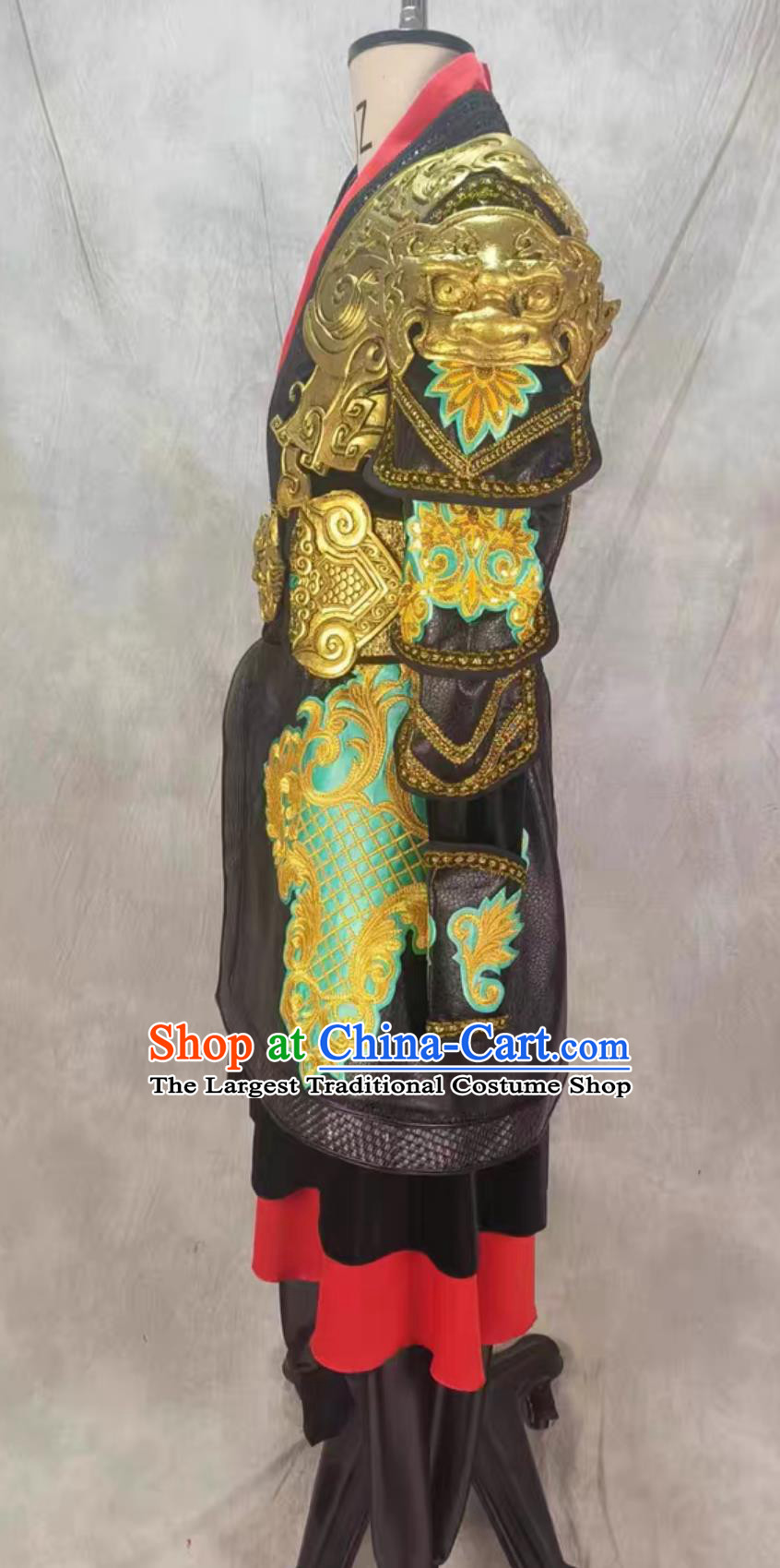 Spring Festival Gala Door Gods Dancewear Traditional Chinese Dance Costume Loong Quan Dance Clothing
