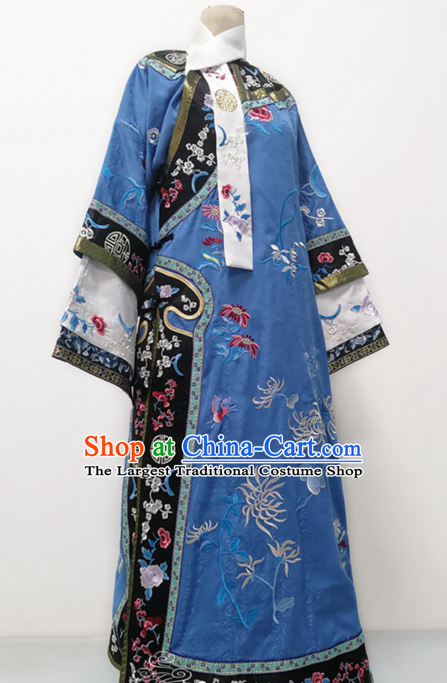 Forbidden City Princess Attire Chinese Qing Dynasty Imperial Consort Costume Traditional Manchu Woman Embroidery Qipao Dress