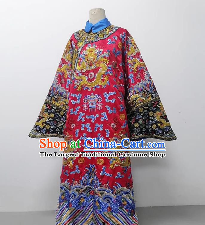 Chinese Qing Dynasty Court Empress Wedding Dress Ancient Women Ceremonial Robe Palace Embroidery Wedding Attire