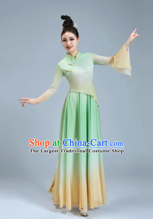 Classic Dance Elegant Chinese Dance Clothing Grand Opening Dance Large Swing Skirt Jasmine Blossom Performance Costume