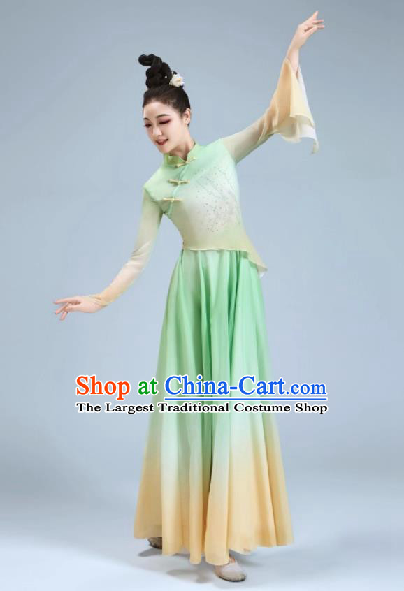 Classic Dance Elegant Chinese Dance Clothing Grand Opening Dance Large Swing Skirt Jasmine Blossom Performance Costume