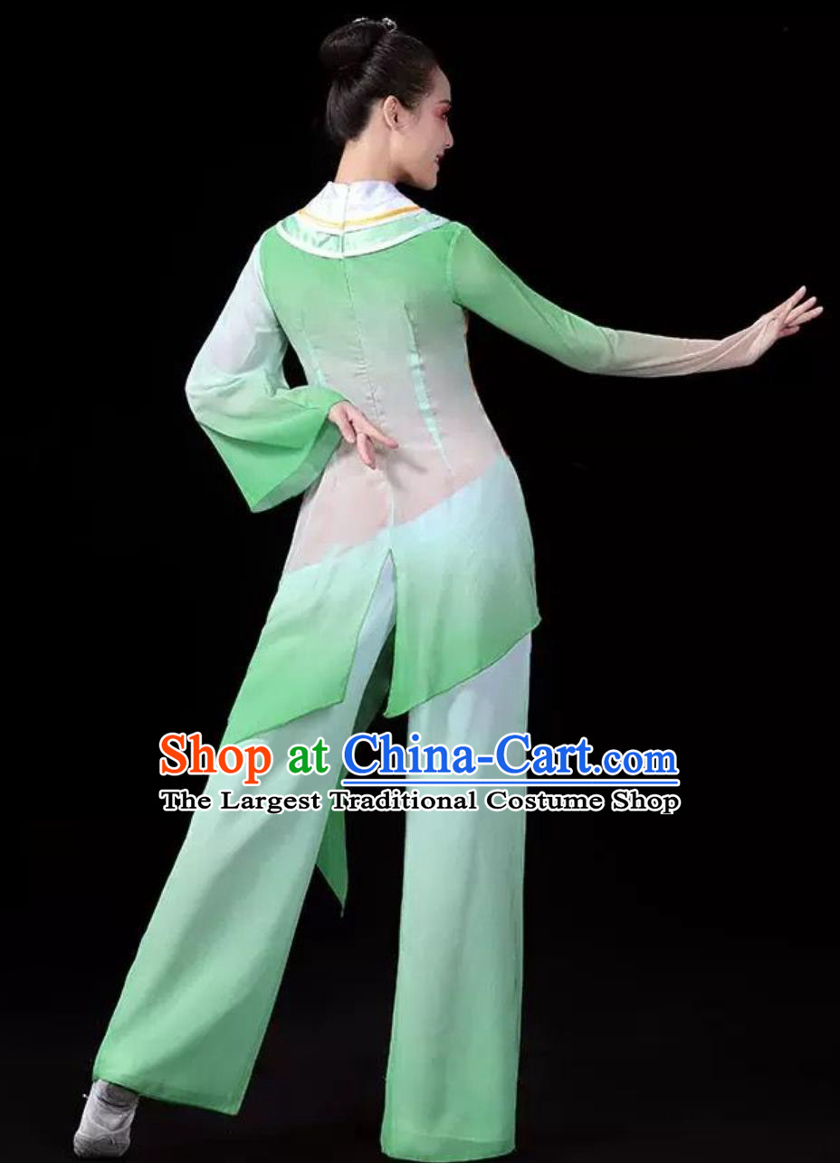 Classic Dance Yangko Performance Costume Women Drunken Spring Breeze Fan Umbrella Dance Chinese Group Performance Clothing