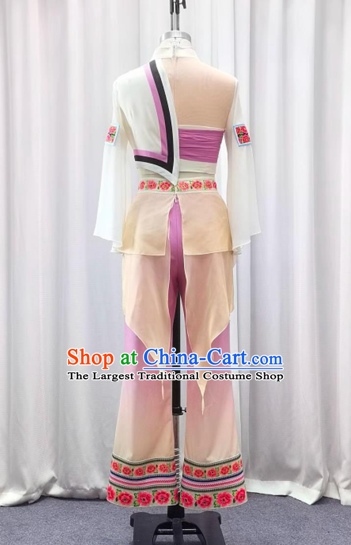 Hmong Dance Performance Costume Women Chinese Miao Ethnic Dance Outfit Tao Li Bei One Lou Qiu Dance Clothing