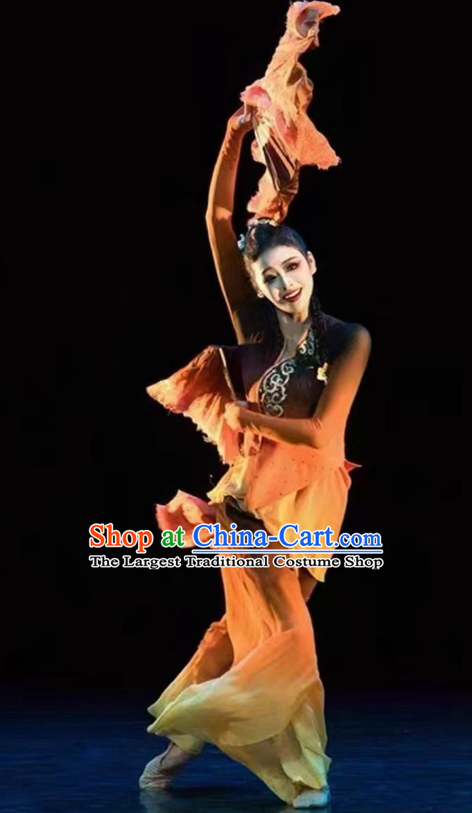 Chinese Yangge Dance Outfit Classic Dance Costume Women Elegant Fan Dance Yangko Clothing