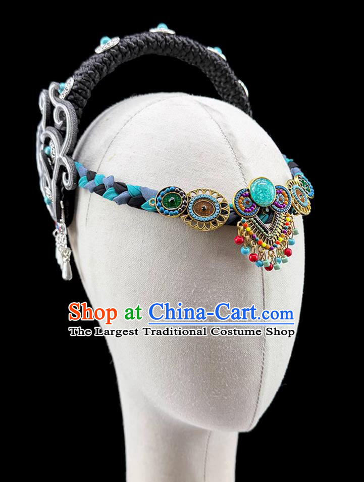Mongolian Dance Headpiece Mongolian Ethnic Folk Dance Hair Jewelry