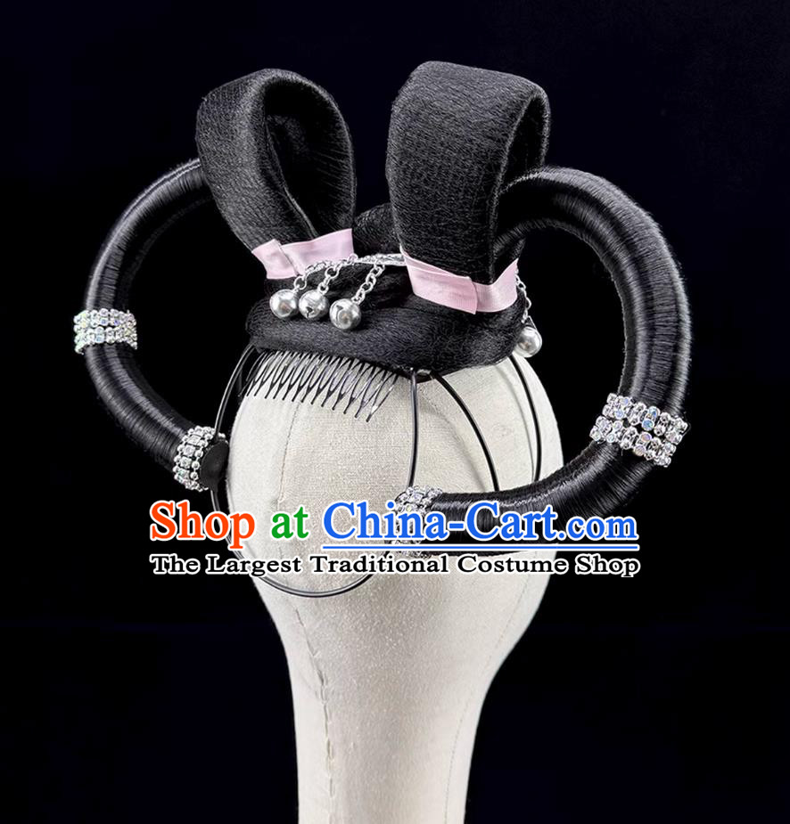 Children Dance Headdress Chinese Classical Dance Hanfu Show Wig