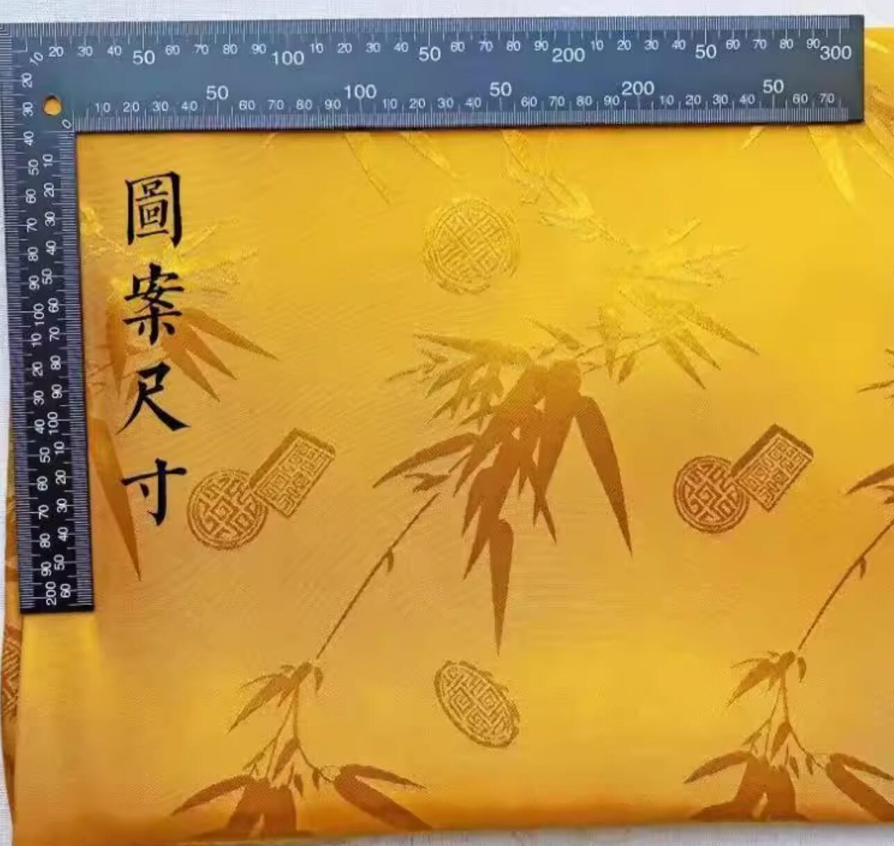 Hanfu Fabric Palace Bamboo Leaf Jacquard Silk Cheongsam Mamianqun Aoqun Fabric Traditional Chinese Style Material