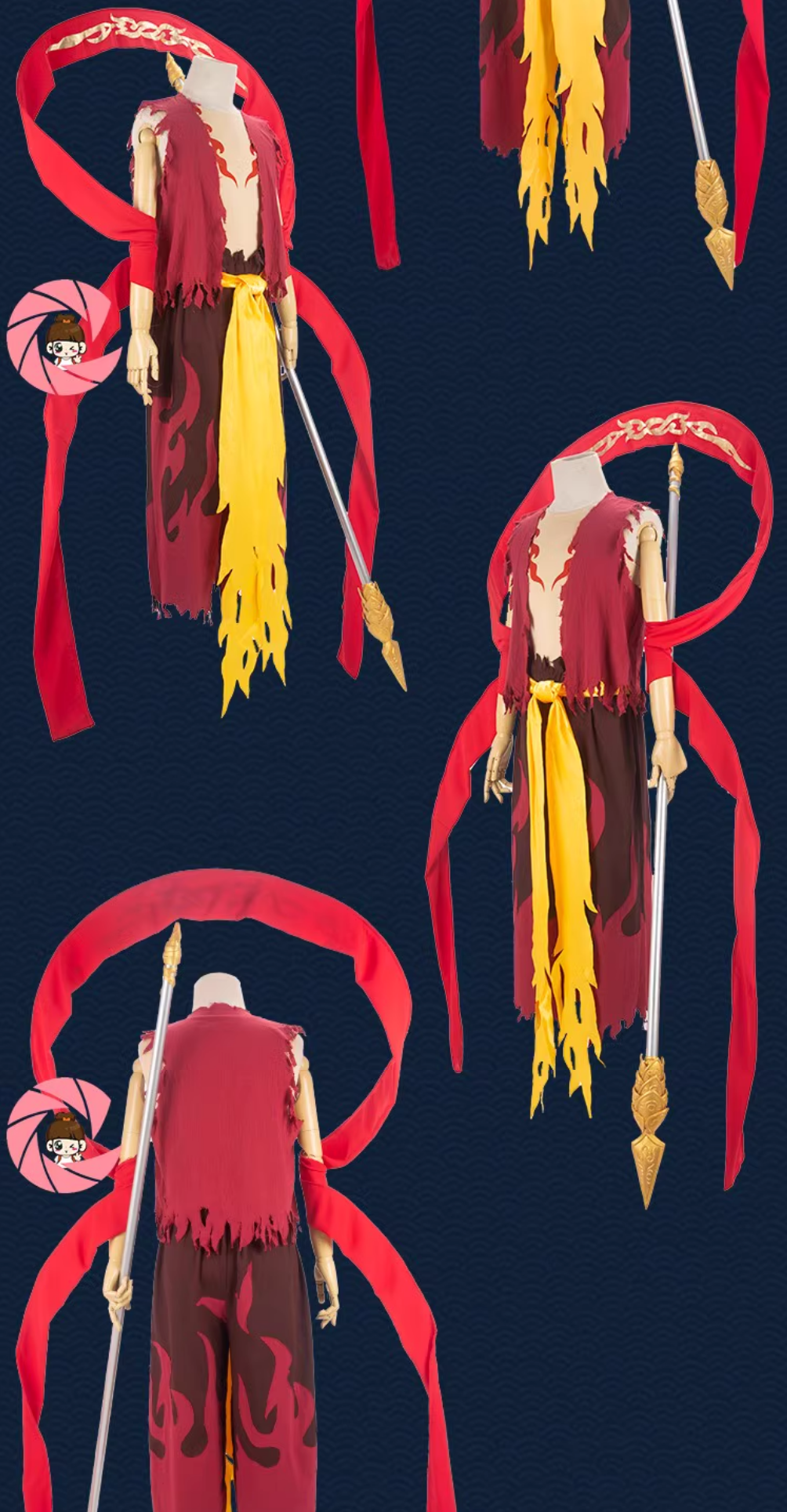 Chinese Nezha Reborn Warframe Costumes China Ne Zha Rebirth Movie Costume Asian Traditional Na Zha Reborn Clothing and Accessories Complete Set for Kids and Adults