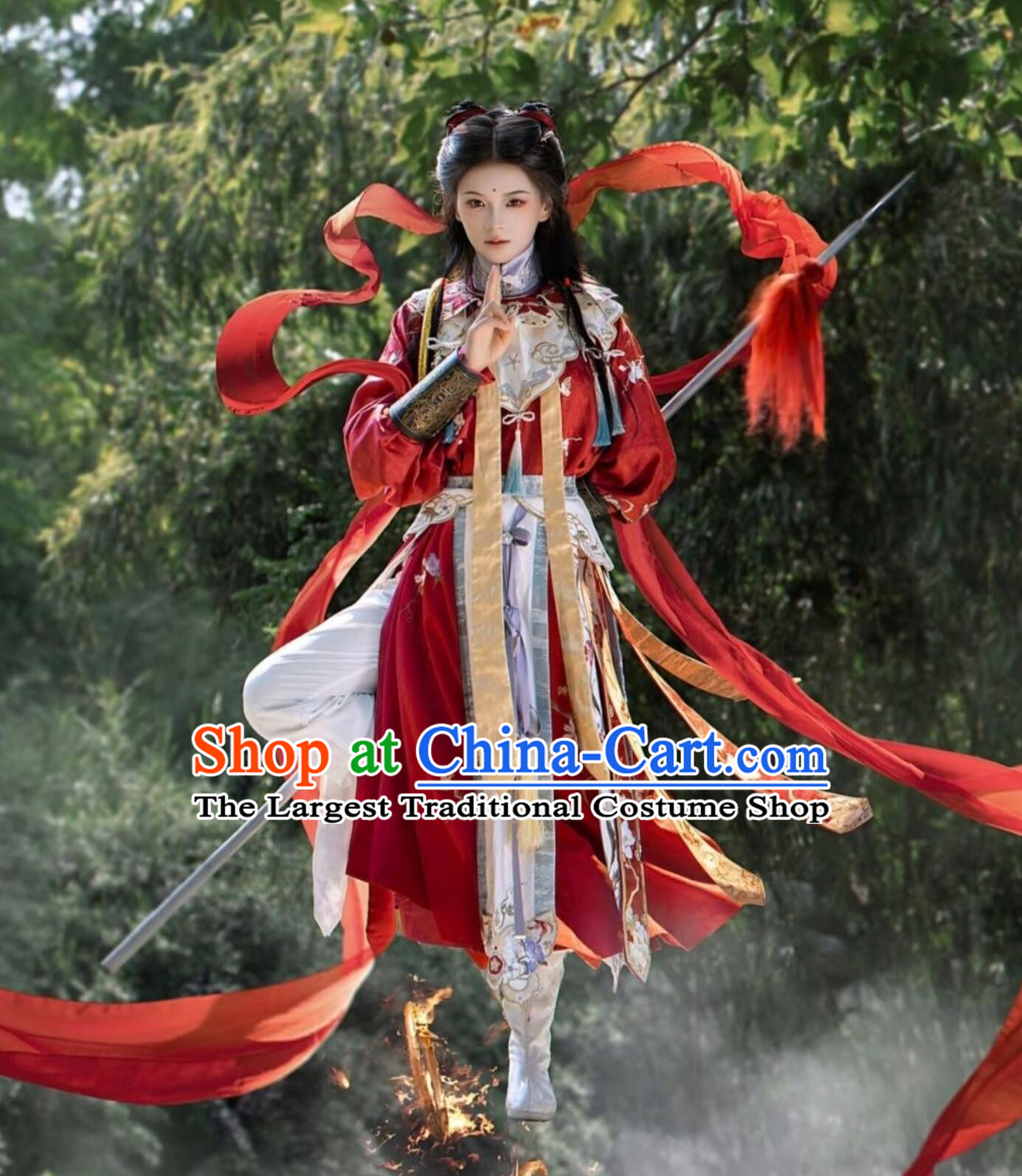 Chinese Movie Ne Zha  Mo Tong Nao Hai Costume Handmade Cosplay Ne Zha Clothing Complete Set