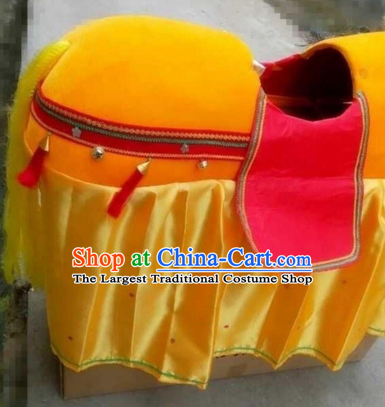 Chinese Spring Festival Iron Wire Horse Prop Golden Horse Performance Land Boat Festival Entertainment Supplies