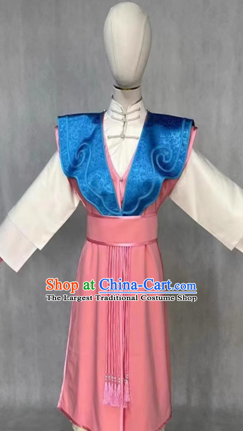 Ancient China Qing Dynasty Princess Dress Chinese  TV Series Xiao Zhuang Mi Shi Da Yuer Costume Traditional Manchu Clothing