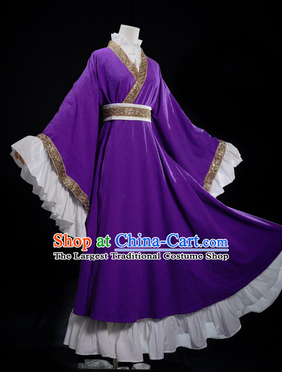 TV Series The Story of Saiunkoku Liu Hui Replica Costume Traditional Purple Hanfu Ancient China Swordsman Clothing