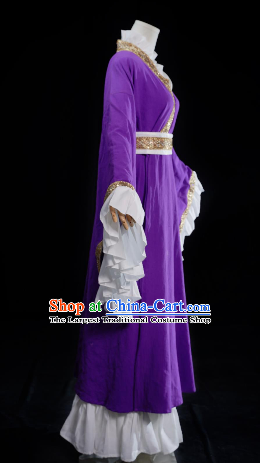 TV Series The Story of Saiunkoku Liu Hui Replica Costume Traditional Purple Hanfu Ancient China Swordsman Clothing