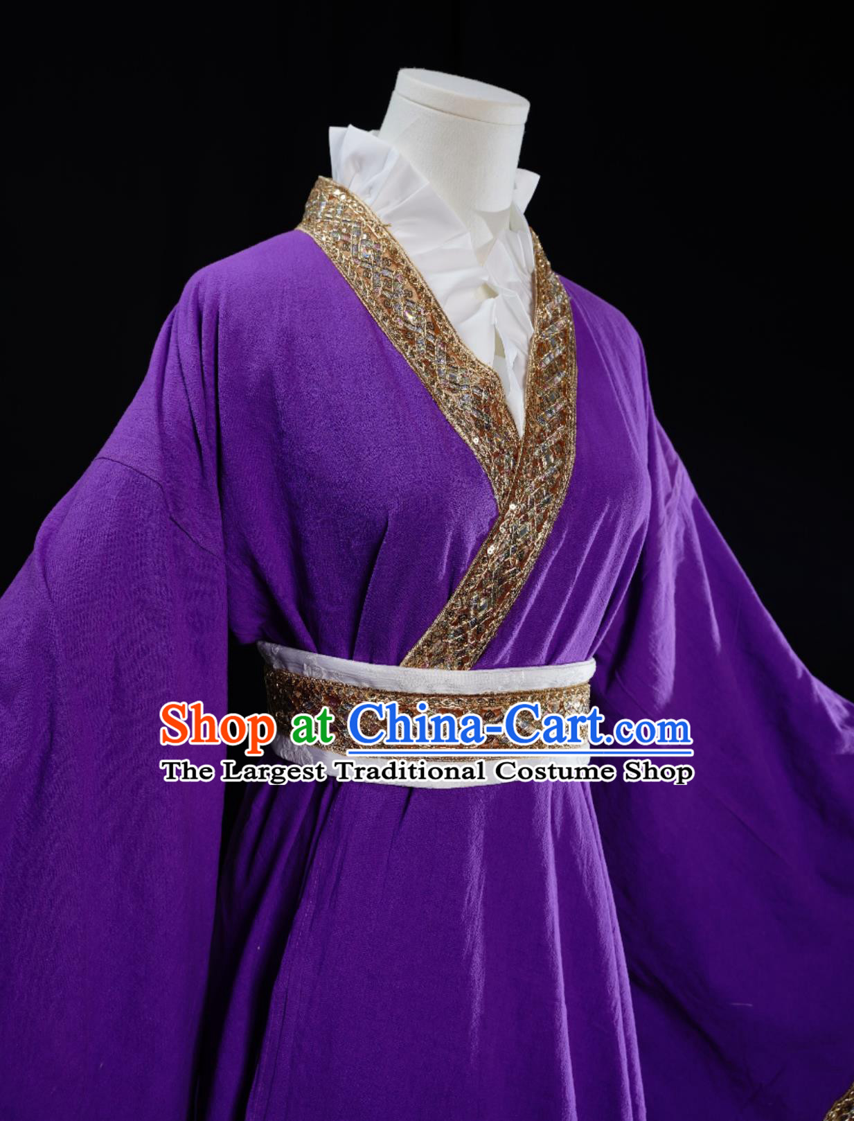 TV Series The Story of Saiunkoku Liu Hui Replica Costume Traditional Purple Hanfu Ancient China Swordsman Clothing