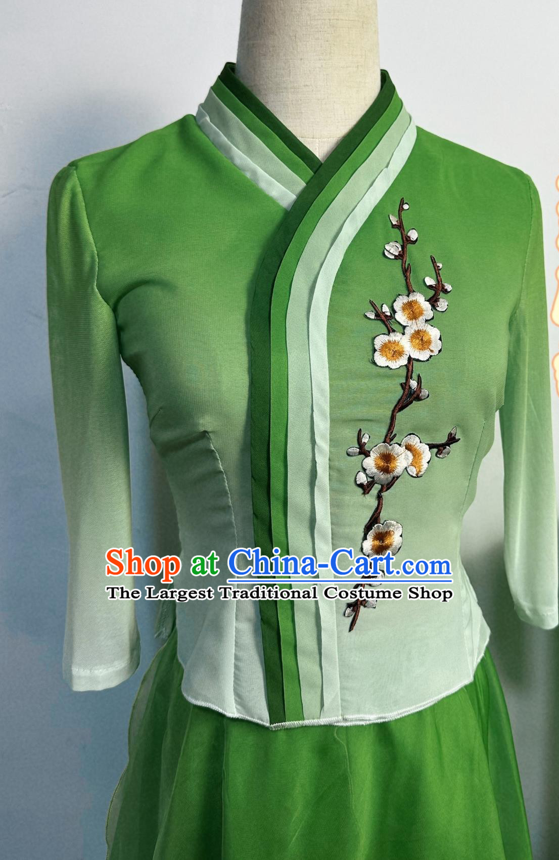 Green Soil Can Be Fragrant Dance Art Exam Costume Stage Performance Costume