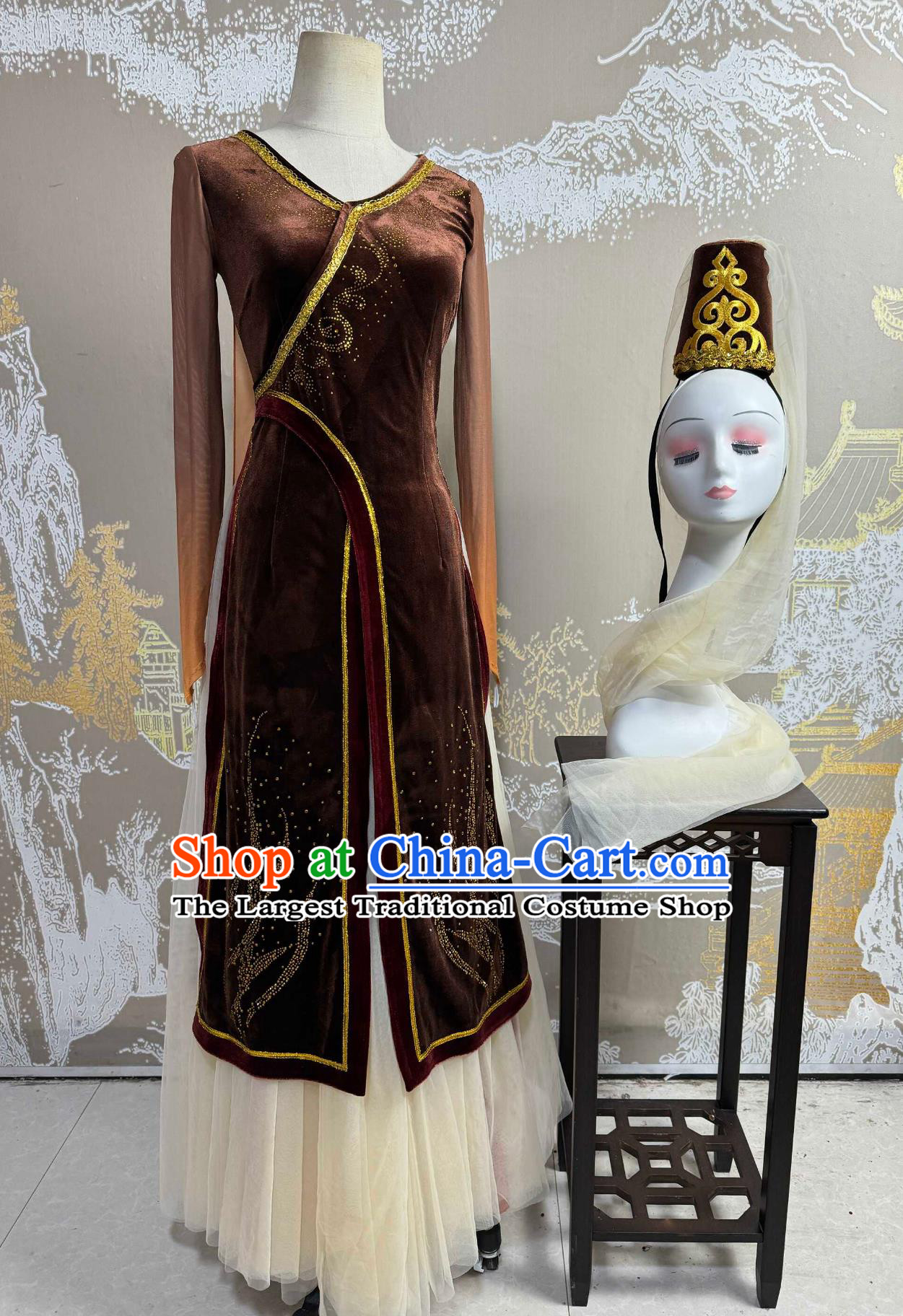 Desert Sand Sea Dance Costume Ethnic Performance Costume