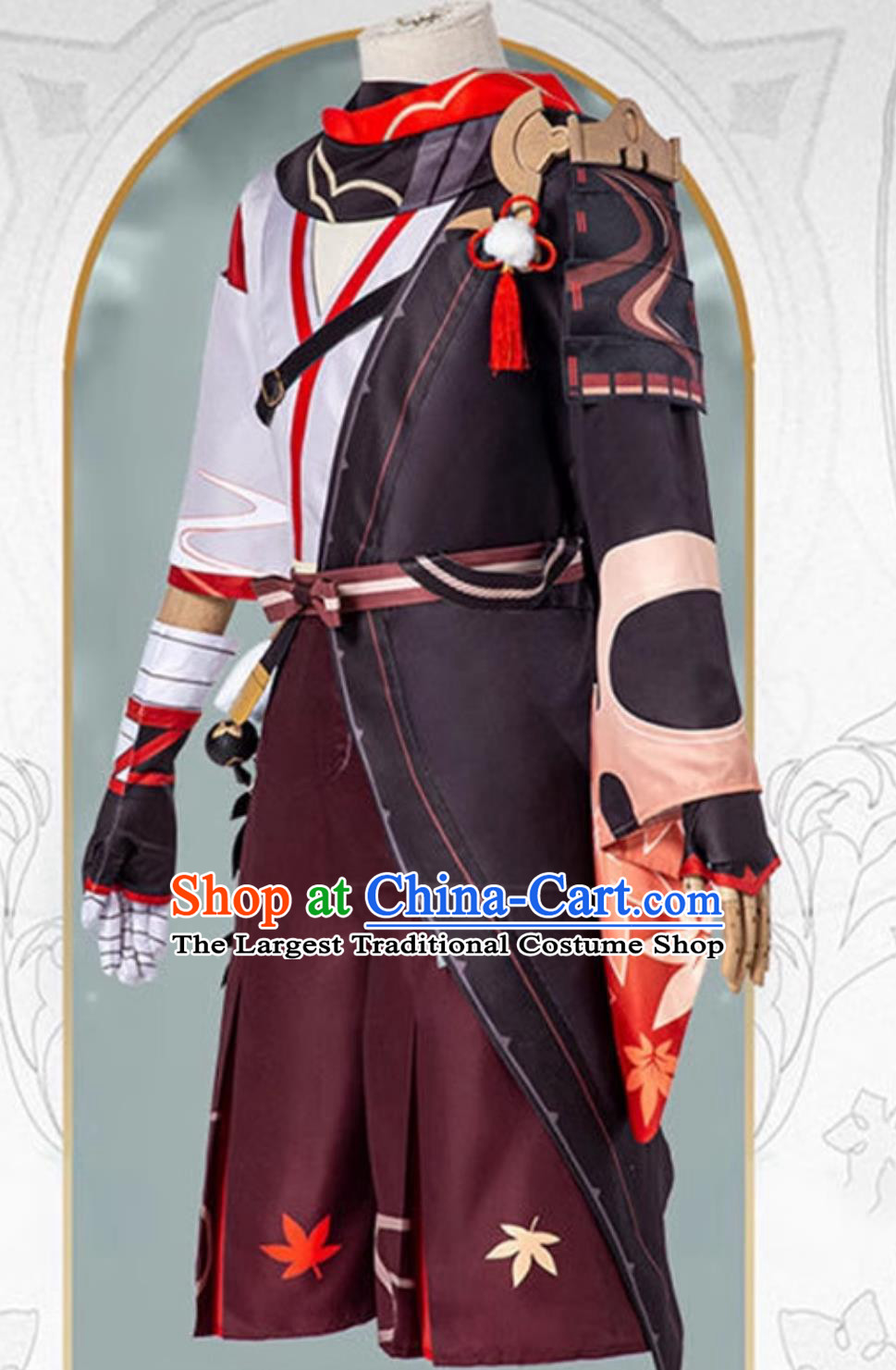 Genshin Impact Cosplay Costume Kaedehara Kazuha Male Stylish Costume Anime Game Cosplay Outfit Suit