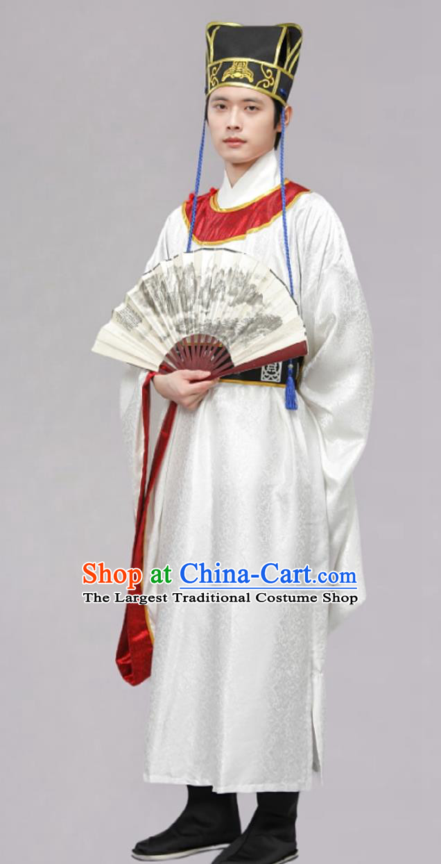 Confucian Ceremony Offering Costume Bayi Dance Hanfu Chinese Tang Dynasty Restoration Round Collar Robe Unisex Ancient Attire Sacrificial Event