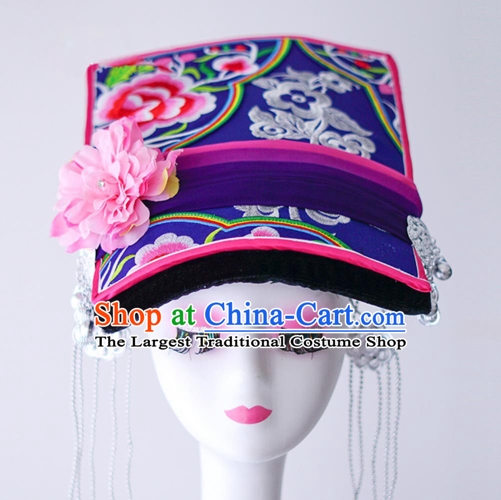 Chinese Ethnic Minority Dance Costume Blooming Rhododendron Stage Performance Clothing Women Group Dance Dress