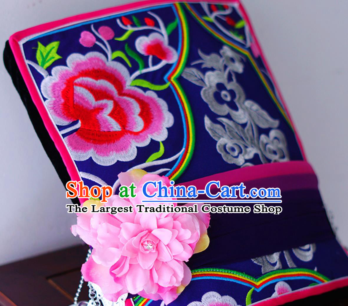 Chinese Ethnic Minority Dance Costume Blooming Rhododendron Stage Performance Clothing Women Group Dance Dress