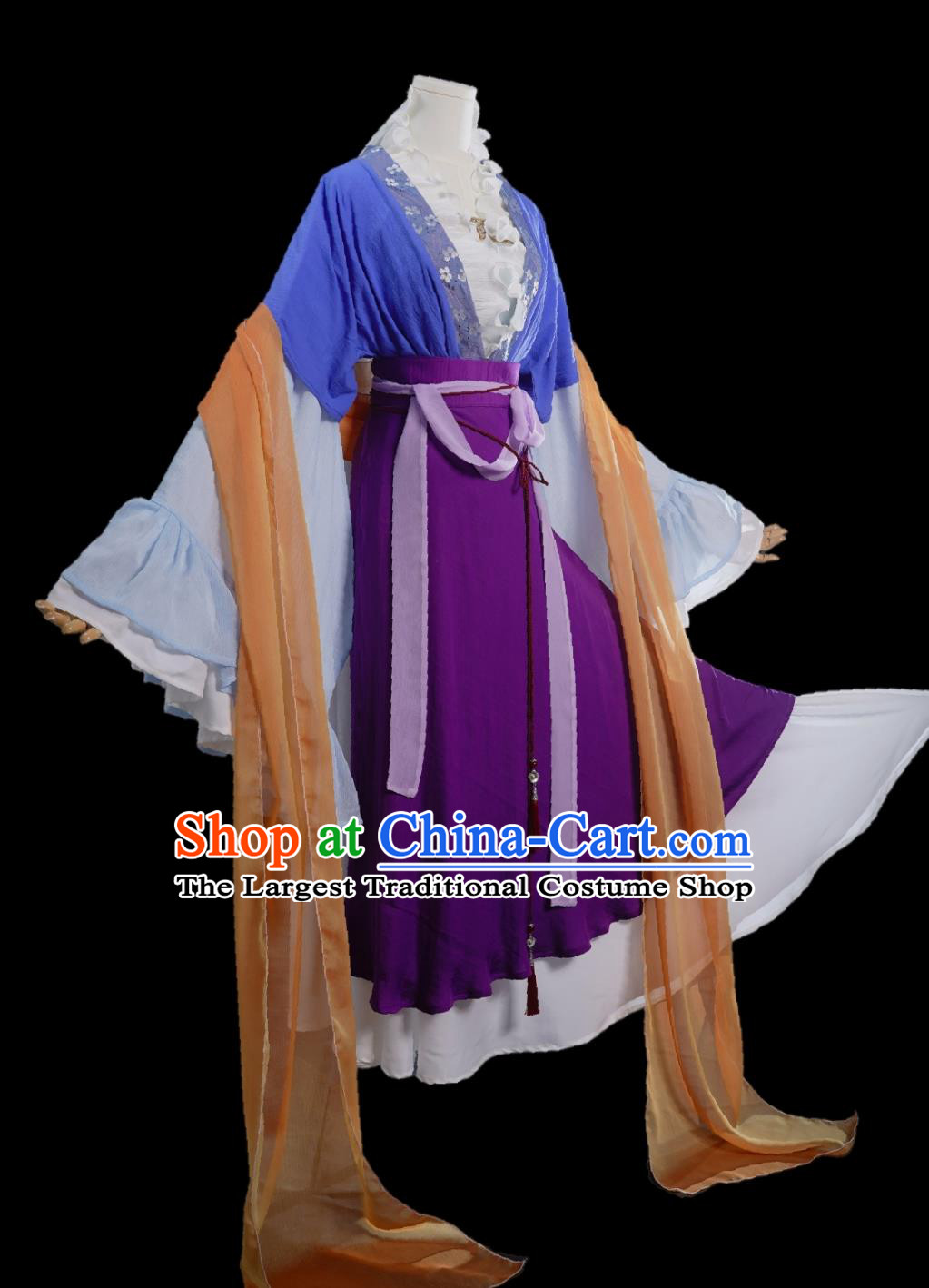 Cartoon TV Series The Story of Shurei Sai Ryuuki Replica Costume Traditional Hanfu Dress Ancient China Royal Princess Clothing