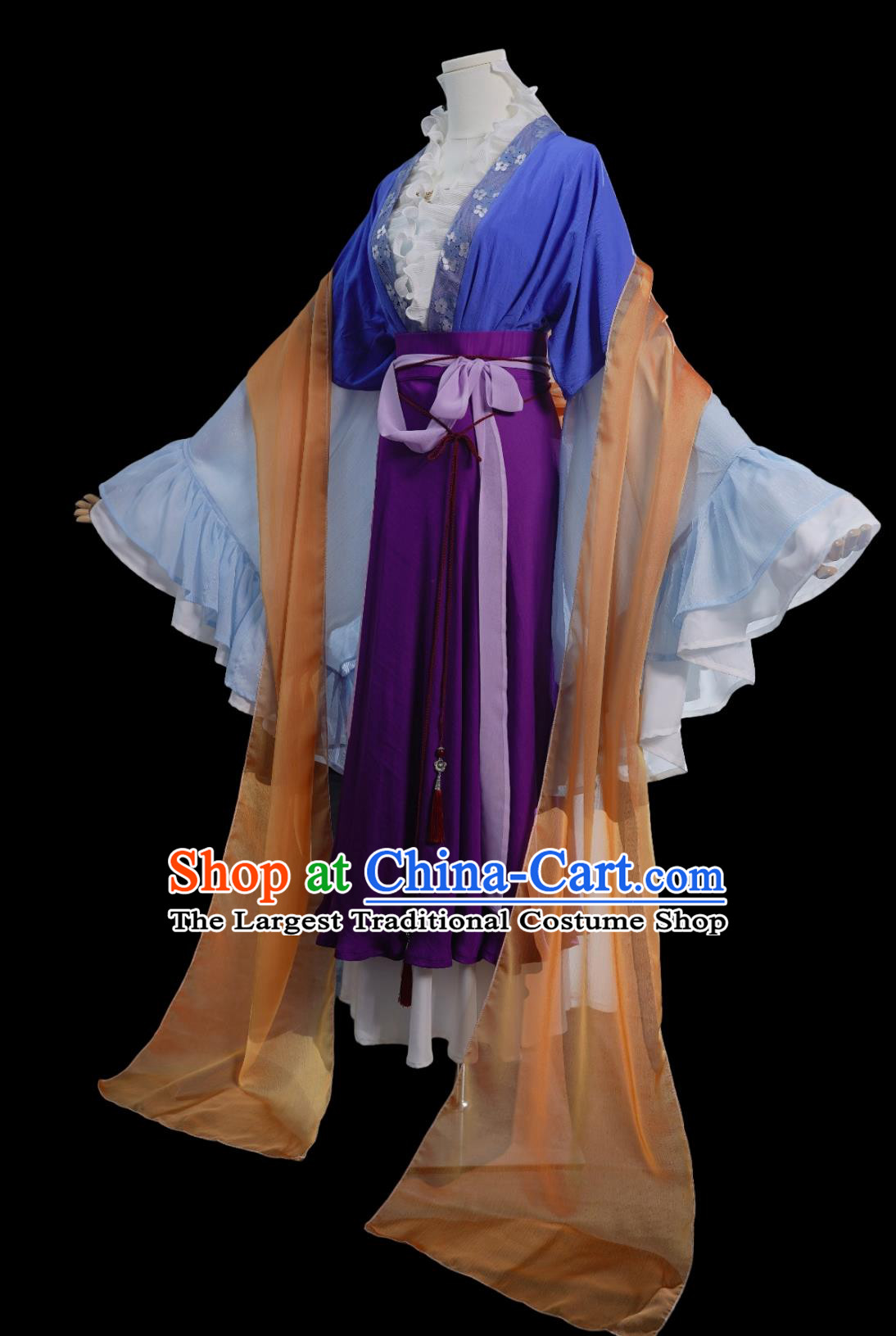 Cartoon TV Series The Story of Shurei Sai Ryuuki Replica Costume Traditional Hanfu Dress Ancient China Royal Princess Clothing