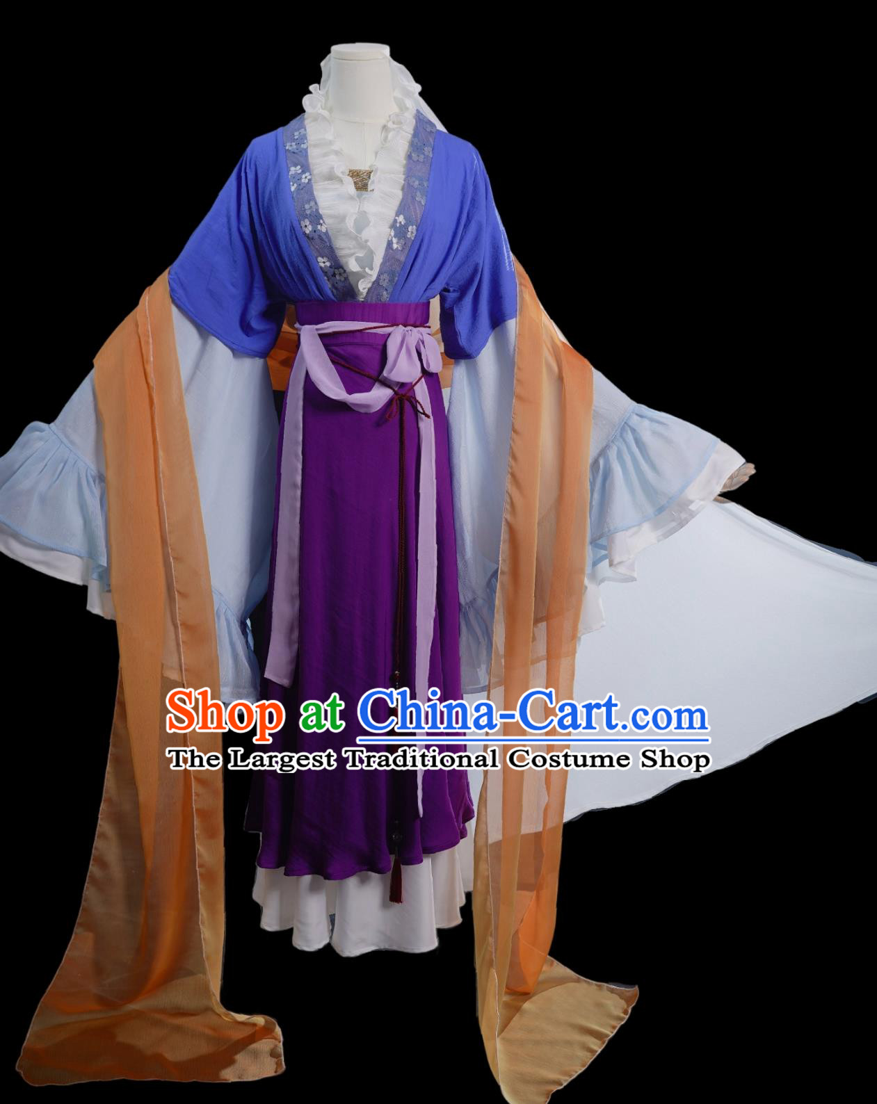 Cartoon TV Series The Story of Shurei Sai Ryuuki Replica Costume Traditional Hanfu Dress Ancient China Royal Princess Clothing