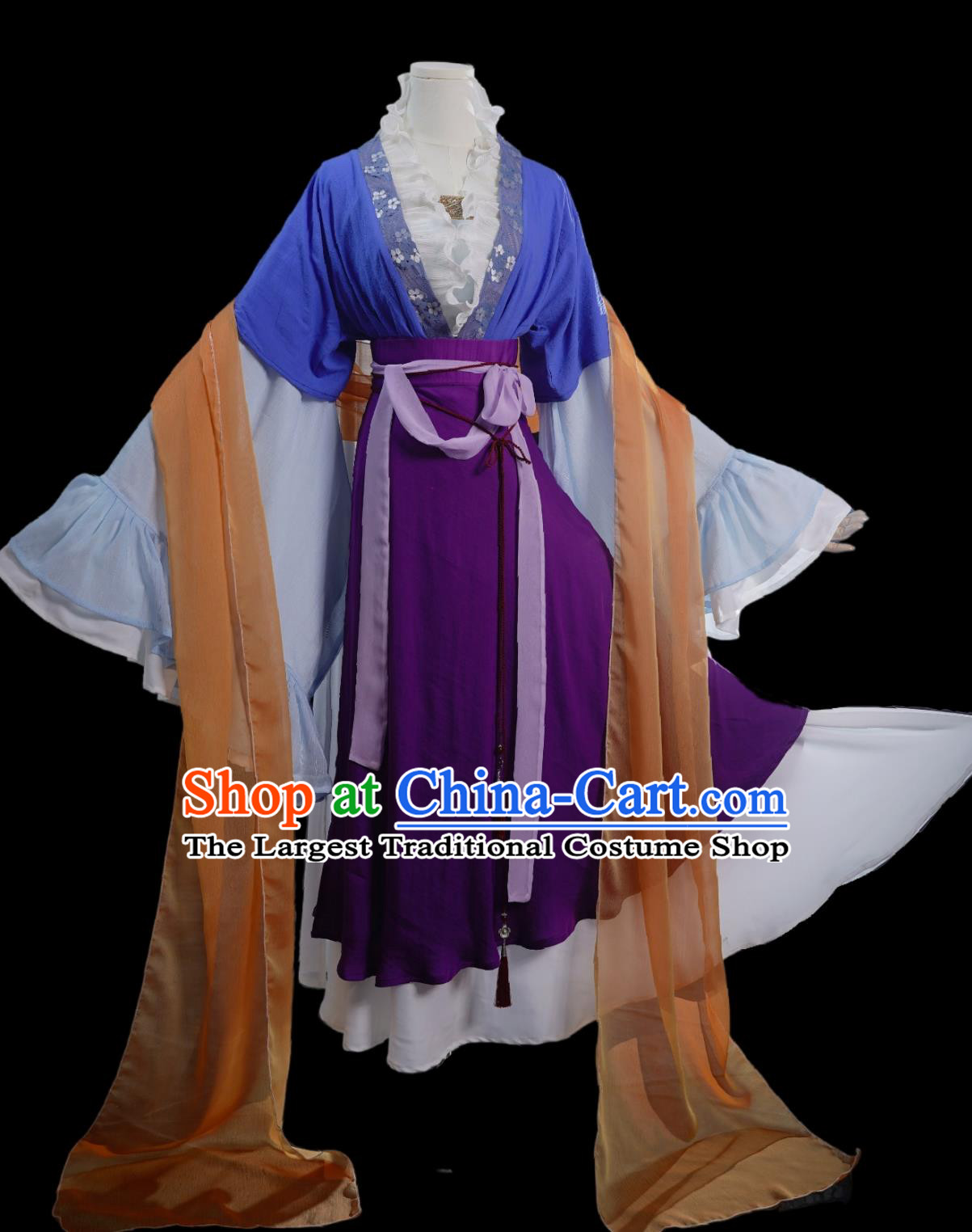 Cartoon TV Series The Story of Shurei Sai Ryuuki Replica Costume Traditional Hanfu Dress Ancient China Royal Princess Clothing