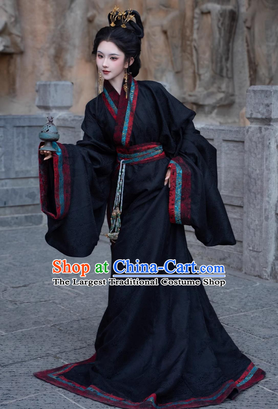 Traditional Chinese Hanfu Warring States Robe Ancient China Royal Princess Dress Qin Dynasty Woman Historical Costume