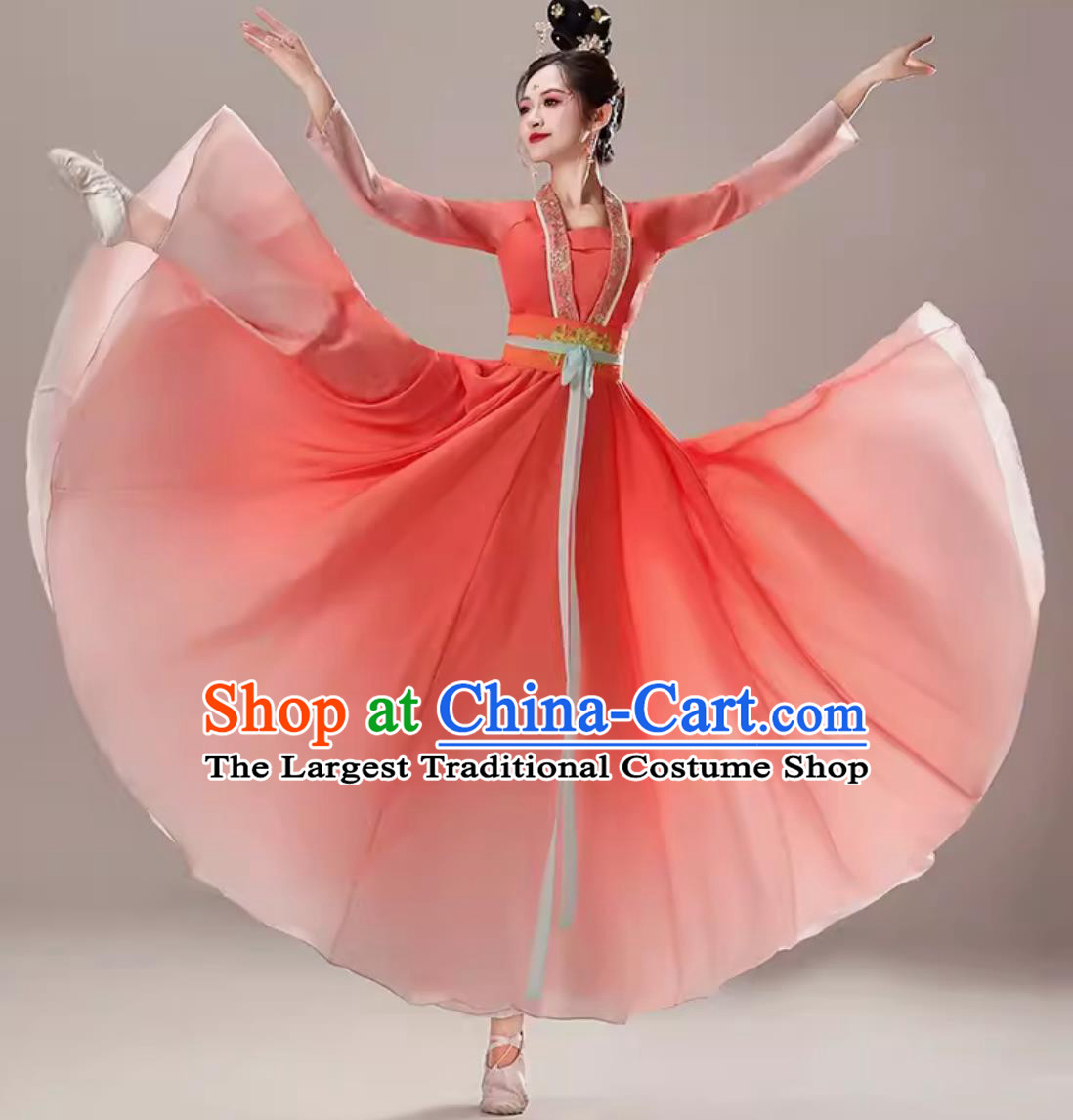 A Dream of Splendor Hanfu Chinese Classical Dance Dress Fairy Umbrella Dance Costume