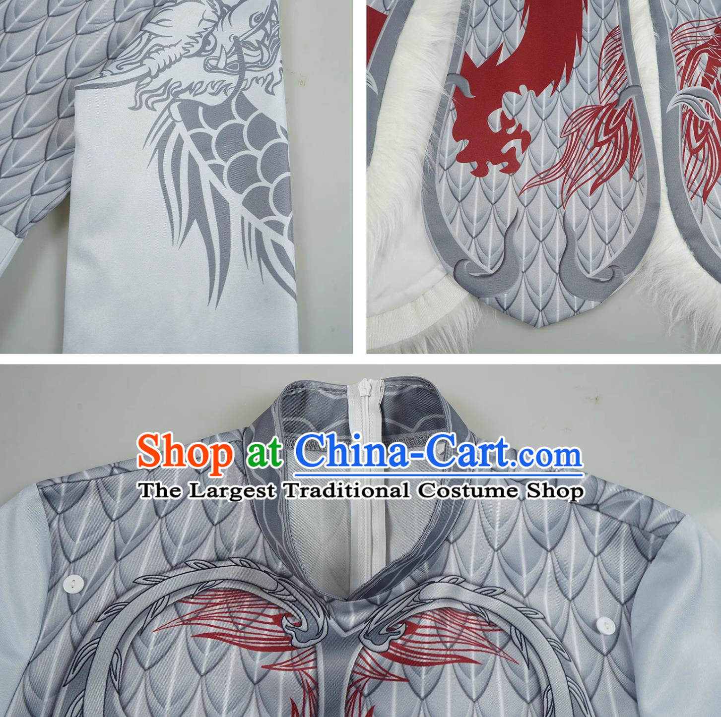 Nezha  Devil Child Chaos At Sea Cosplay Costume Dragon King Ao Guang Of The East Sea Set