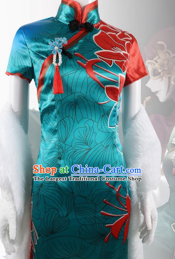 Identity V Cosplay Costume Geisha Bloody Queen Retro Guo Chao Republic Style Long Waist Cinched Qipao