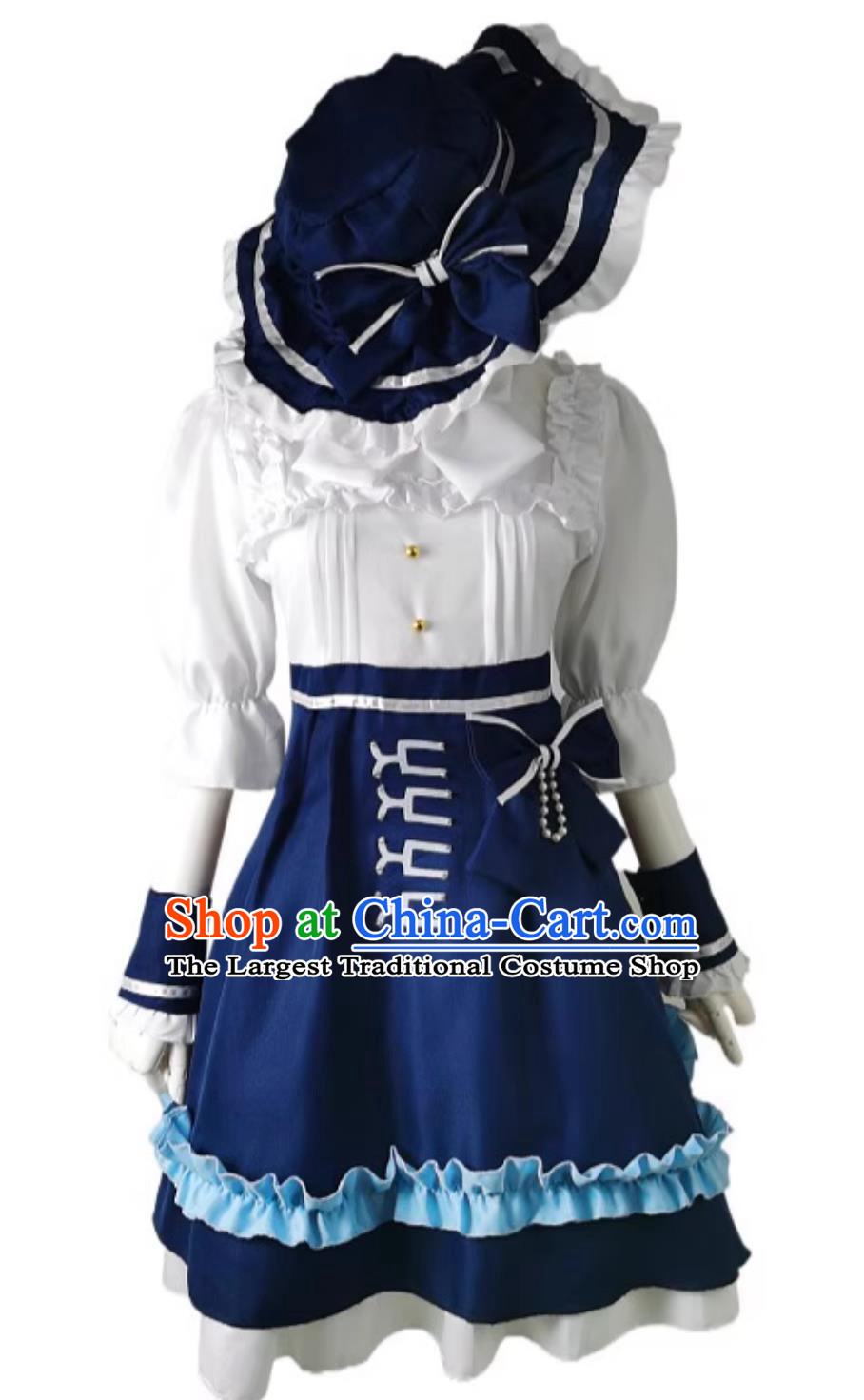 Identity V Cosplay Costume Gardener Lan Gui Jing Meng Dream Interpretation Dress Lolita Fashion