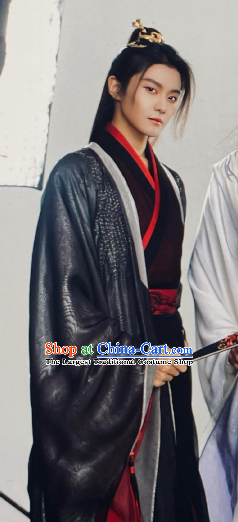 Chinese Ancient Young Childe Costume Drama Sword and Fairy Luo Mai Ming Clothing Traditional Swordsman Hanfu
