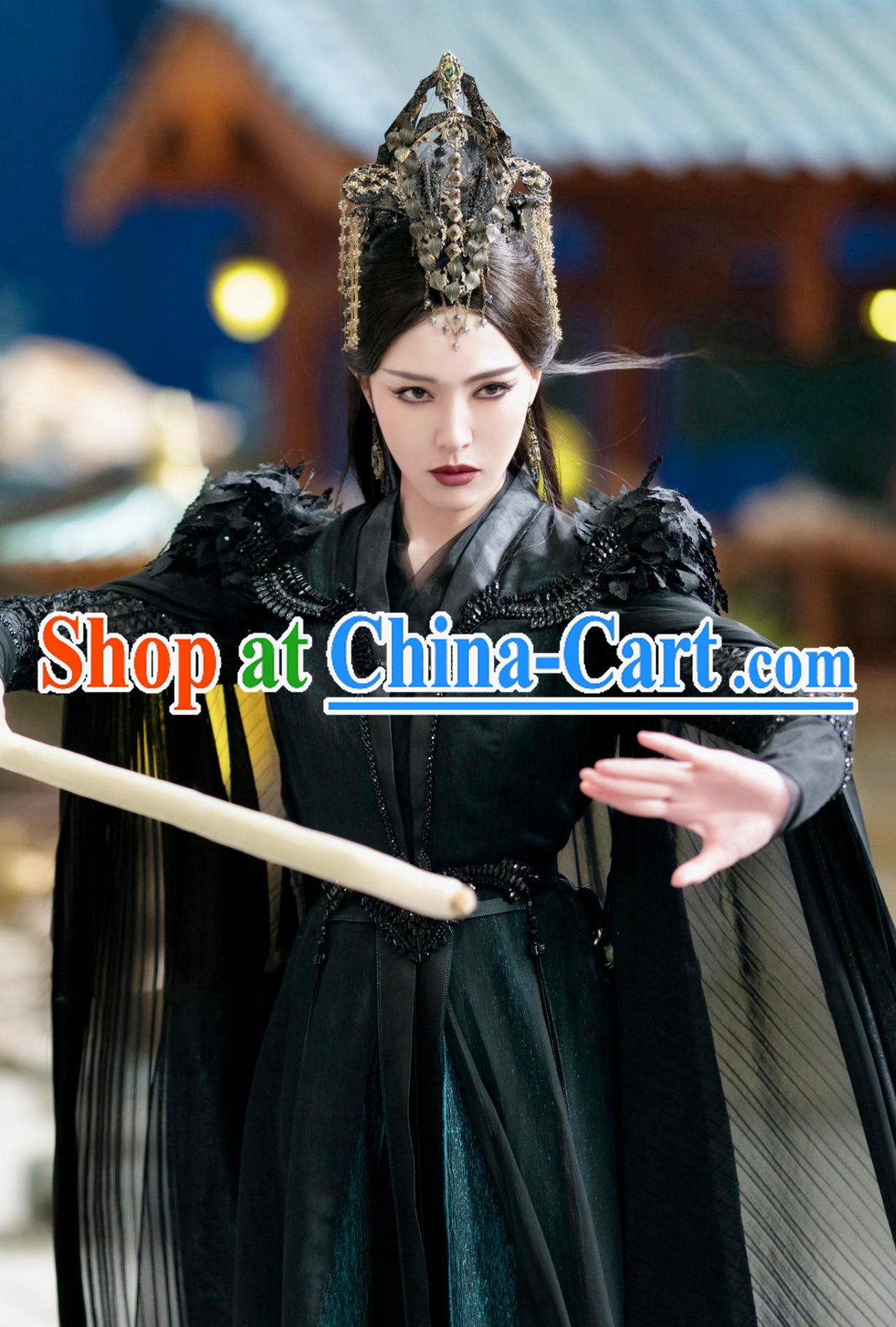 TV Series A Moment But Forever Goddess Wu Shuang Black Costume Ancient Chinese Drama Queen Dress Traditional Clothing