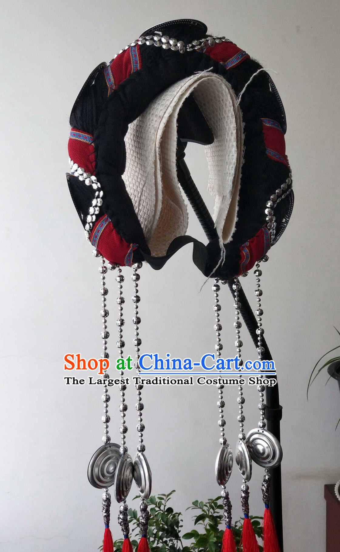 Handmade Yunnan Lijiang Ethnic Minority Naxi Headwear Dance Accessories
