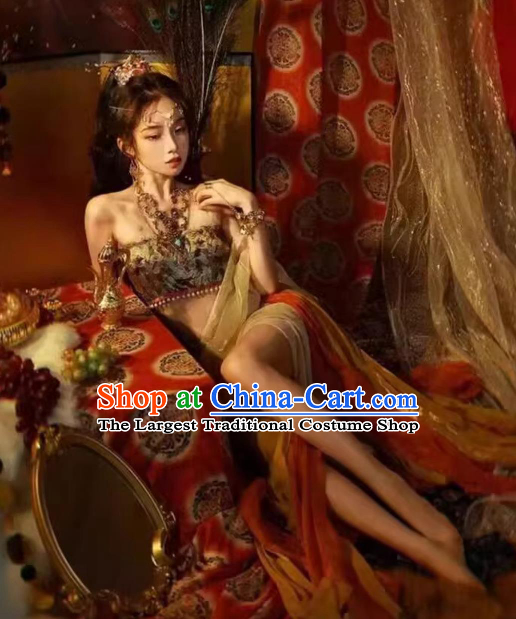 Dunhuang Feitian Dance Performance Hanfu Silk Road Maiden Desert Photo Shoot Costume